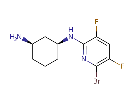 (1S,3R)-N<sub>1</sub>-(6-bromo-3,5-difluoropyridin-2-yl)cyclohexane-1,3-diamine