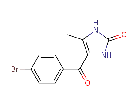 Molecular Structure of 118097-24-8 (4-(4-bromobenzoyl)-5-methyl-1H-imidazol-2(3H)-one)