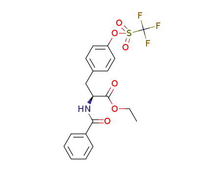 N-benzoyl-O-(trifluoromethanesulfonyl)-L-tyrosine ethyl ester