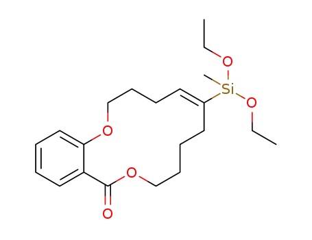 (E)-6-(diethoxy(methyl)silyl)-3,4,7,8,9,10-hexahydrobenzo[b][1,5]dioxacyclotetradecin-12(2H)-one