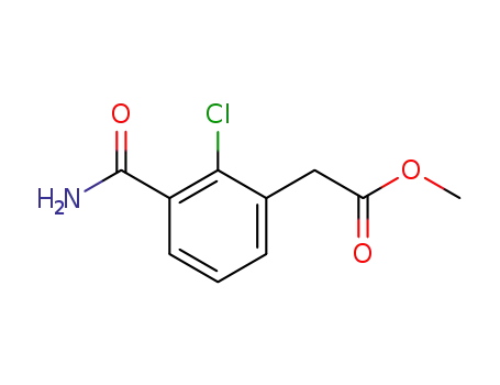 2-chloro-3-carbamoylphenylacetic acid methyl ester