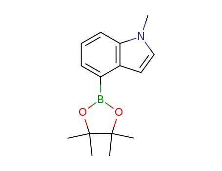 1-METHYL-1H-INDOLE-4-BORONIC ACID, PINACOL ESTER 97%1-METHYL-4-(4,4,5,5-TETRAMETHYL-1,3,2-DIOXABOROLAN-2-YL)-1H-INDOLE