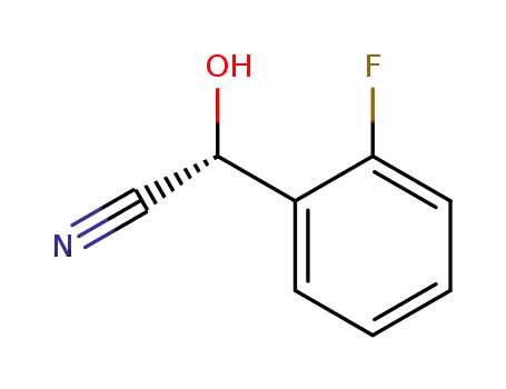 Molecular Structure of 290374-44-6 (Benzeneacetonitrile, 2-fluoro-alpha-hydroxy-, (alphaR)- (9CI))