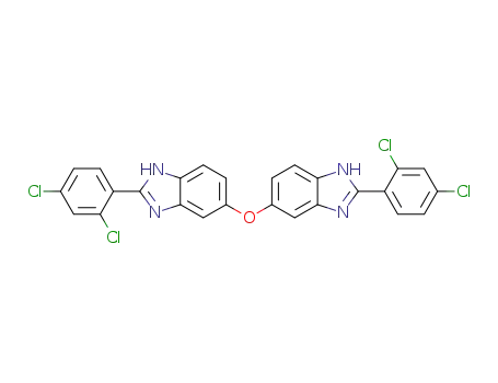 Molecular Structure of 1403460-74-1 (5,5'-oxy-bis[2-(2',4'-dichlorophenyl)-1H-benzimidazole])