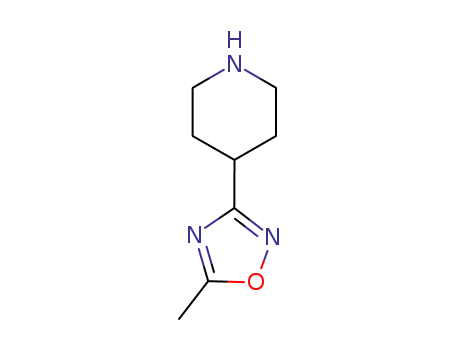 Molecular Structure of 757175-70-5 (4-(5-Methyl-[1,2,4]oxadiazol-3-yl)-piperidine)