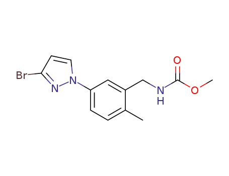 methyl N-[[5-(3-bromo-1H-pyrazol-1-yl)-2-methylphenyl]methyl]carbamate