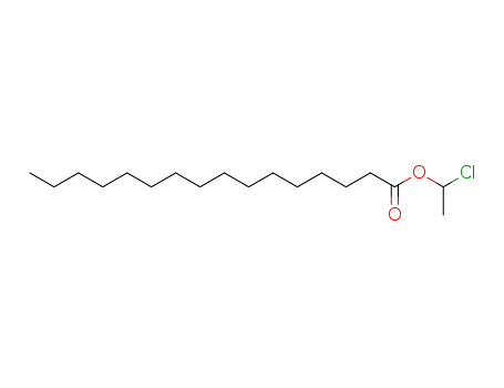Molecular Structure of 65657-61-6 (Hexadecanoic acid, 1-chloroethyl ester)