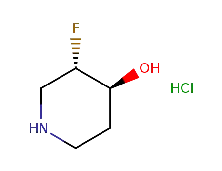 Molecular Structure of 1523530-55-3 ((3R,4S)-3-fluoropiperidin-4-ol hydrochloride)