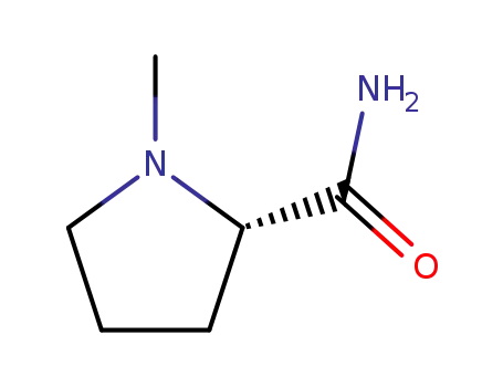 Molecular Structure of 94391-71-6 ((S)-1-methylpyrrolidine-2-carboxamide)