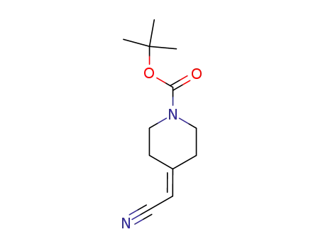 Molecular Structure of 197569-11-2 (N-Boc-4-(Cyanomethylene)piperidine)