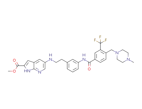 5-(2-{3-[4-(4-methylpiperazin-1-ylmethyl)-3-trifluoromethylbenzoylamino]-phenyl}-ethylamino)-1H-pyrrolo[2,3-b]pyridine-2-carboxylic acid methyl ester