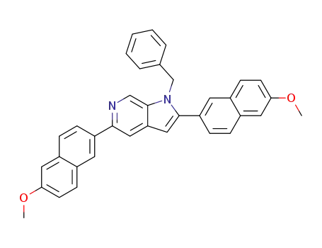 1-benzyl-2,5-bis(6-methoxynaphthalen-2-yl)-1H-pyrrolo[2,3-c]pyridine
