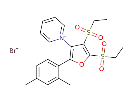 1-[2-(2,4-dimethylphenyl)-4,5-bis(ethylsulfonyl)-3-furyl]pyridinium bromide