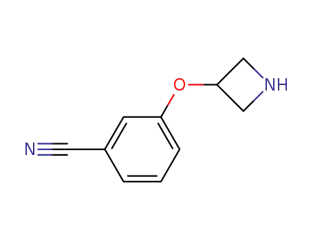 Molecular Structure of 954223-73-5 (3-(Azetidin-3-yloxy)-benzonitrile)