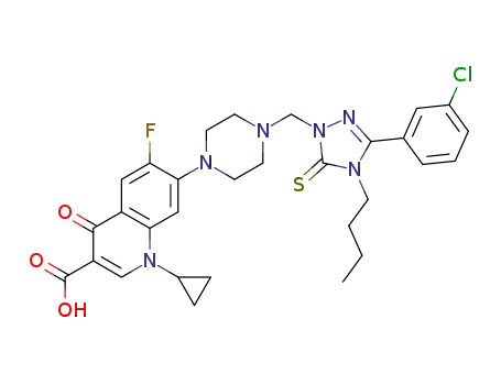 Molecular Structure of 1426945-75-6 (C<sub>30</sub>H<sub>32</sub>ClFN<sub>6</sub>O<sub>3</sub>S)