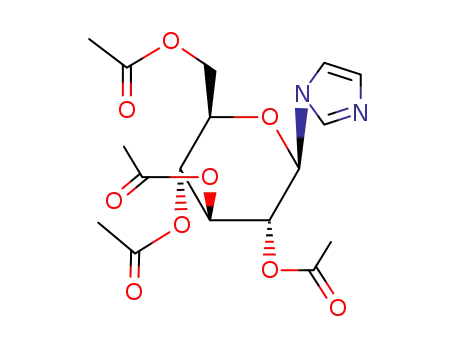 Molecular Structure of 38953-70-7 (1-(2,3,4,6-tetra-O-acetyl-β-D-glucopyranosyl)imidazole)