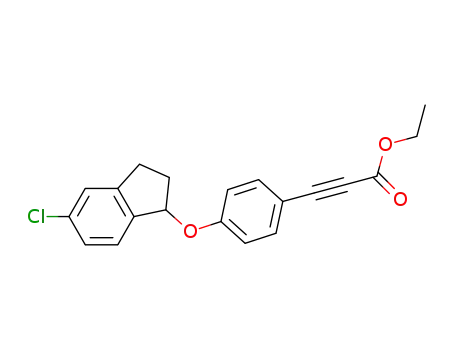 ethyl 3-(4-(5-chloro-2,3-dihydro-1H-inden-1-yloxy)phenyl)propiolate