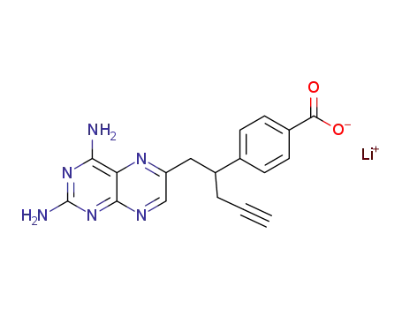 Benzoic acid, 4-[1-[(2,4-diaMino-6-pteridinyl)Methyl]-3-butyn-1-yl]-, lithiuM salt (1:1)