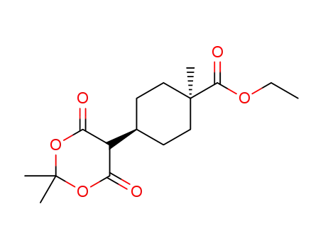 ethyl cis-4-(2,2-dimethyl-4,6-dioxo-1,3-dioxan-5-yl)-1-methylcyclohexanecarboxylate