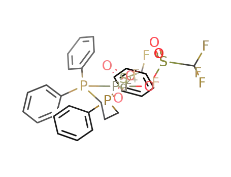 Molecular Structure of 137846-38-9 (Pd(OTf)2(dippp))
