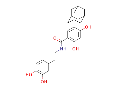 5-adamantan-1-yl-N-[2-(3,4-dihydroxyphenyl)-ethyl]-2,4-dihydroxy-benzoic acid amide