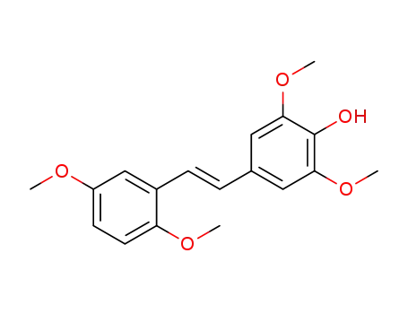 Molecular Structure of 1394048-11-3 ((E)-4-hydroxy-2',3,5,5'-tetramethoxystilbene)