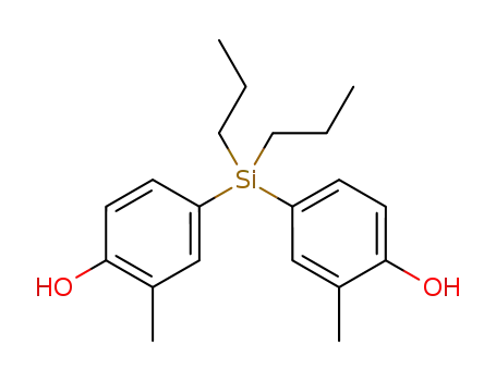Molecular Structure of 1595163-99-7 (4,4'-(dipropylsilanediyl)bis(2-methylphenol))