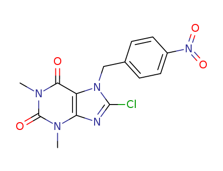 1H-Purine-2,6-dione,8-chloro-3,7-dihydro-1,3-dimethyl-7-[(4-nitrophenyl)methyl]- cas  1604-79-1