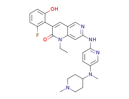 1-ethyl-3-(2-fluoro-6-hydroxyphenyl)-7-((5-(methyl(1-methylpiperidin-4-yl)amino)pyridin-2-yl)amino)-1,6-naphthyridin-2(1H)-one