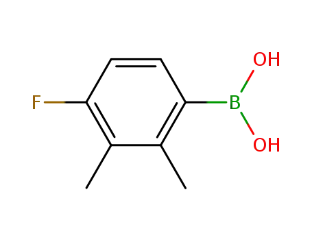 Molecular Structure of 211495-31-7 (4-FLUORO-2,3-DIMETHYLPHENYLBORONIC ACID)