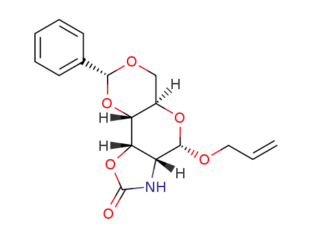 allyl 2-amino-4,6-O-benzylidene-2,3-N,O-carbonyl-2-deoxy-α-D-allopyranoside