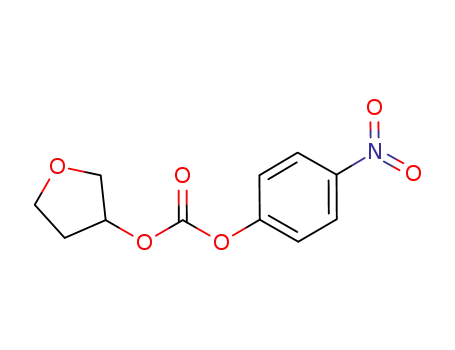 Molecular Structure of 188775-25-9 (Carbonic acid, 4-nitrophenyl tetrahydro-3-furanyl ester)
