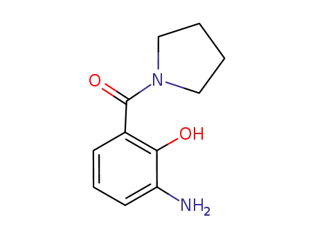Molecular Structure of 464912-88-7 ((3-amino-2-hydroxyphenyl)(pyrrolidin-1-yl)methanone)