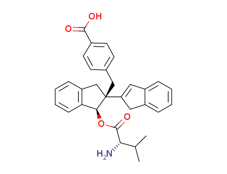 4-{[(1'R,2'R)-1'-(L-valyloxy)-1',3'-dihydro-1H,2'H-2,2'-biinden-2'-yl]methyl}benzoic acid