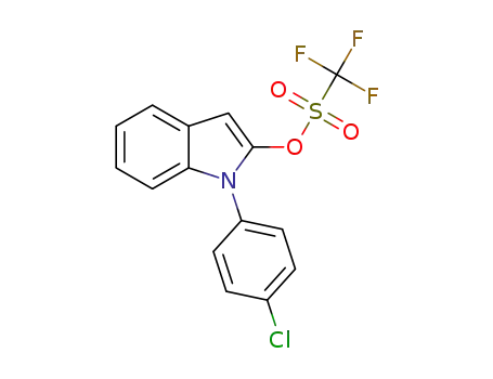 1-(4-chlorophenyl)-1H-indol-2-yl trifluoromethanesulfonate
