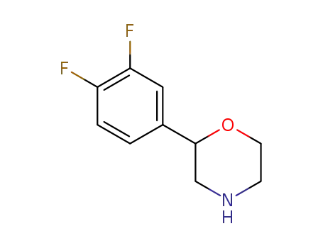 Molecular Structure of 1097797-38-0 (2-(3,4-difluorophenyl)morpholine)