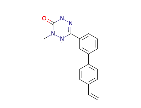 Molecular Structure of 1394291-68-9 (1,5-dimethyl-3-(4'-vinylbiphenyl-3-yl)-6-oxoverdazyl radical)