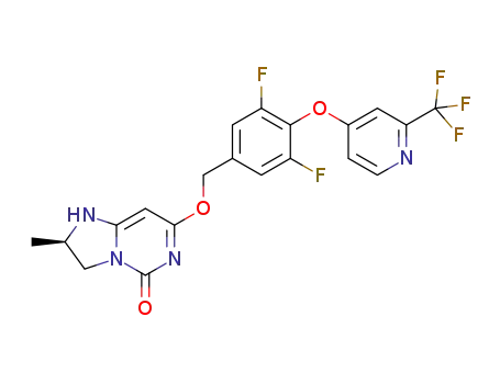 (R)-7-((3,5-difluoro-4-((2-(trifluoromethyl)pyridin-4-yl)oxy)benzyl)oxy)-2-methyl-2,3-dihydroimidazo[1,2-c]pyrimidin-5(1H)-one