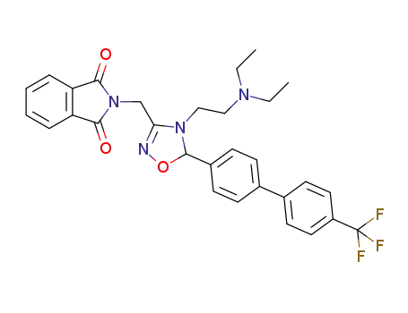 2-((4-(2-(diethylamino)ethyl)-5-(4'-(trifluoromethyl)biphenyl-4-yl)-4,5-dihydro-1,2,4-oxadiazol-3-yl)methyl)isoindoline-1,3-dione