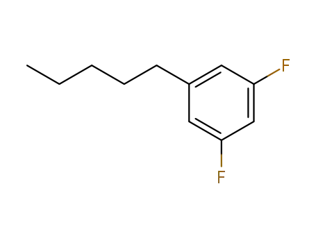 Molecular Structure of 121219-25-8 (1,3-Difluoro-5-pentylbenzene)