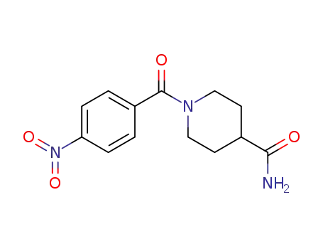 Molecular Structure of 420812-64-2 (1-(4-NITROBENZOYL)-4-PIPERIDINECARBOXAMIDE)
