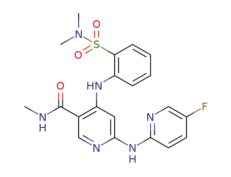 C<sub>20</sub>H<sub>21</sub>FN<sub>6</sub>O<sub>3</sub>S