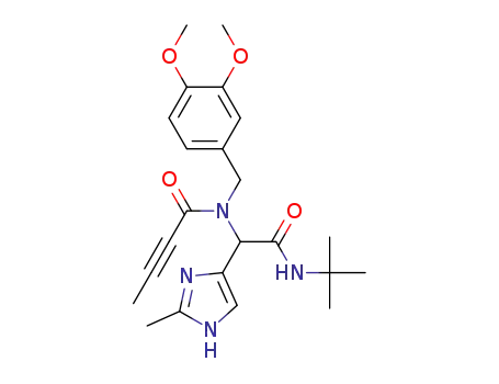 N-(2-(tert-butylamino)-1-(2-methyl-1H-imidazol-4-yl)-2-oxoethyl)-N-(3,4-dimethoxybenzyl)but-2-ynamide