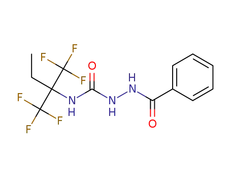 2-benzoyl-N-(1,1,1-trifluoro-2-(trifluoromethyl)butan-2-yl)hydrazine-1-carboxamide