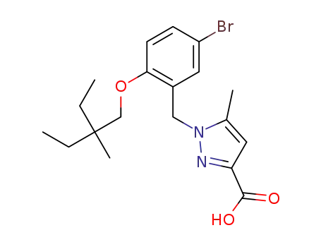 1-[5-bromo-2-(2-ethyl-2-methylbutoxy)benzyl]-5-methyl-1H-pyrazole-3-carboxylic acid