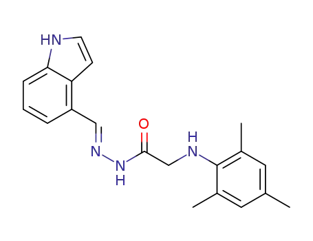 (E)-N’-((1H-indol-4-yl)methylene)-2-(mesitylamino)acetohydrazide