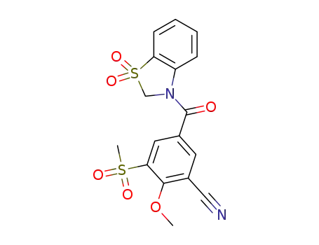 3-(3-cyano-4-methoxy-5-methylsulfonylbenzoyl)-1,1-dioxo-2,3-dihydro-1,3-benzothiazole
