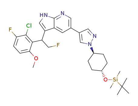 C<sub>31</sub>H<sub>39</sub>ClF<sub>2</sub>N<sub>4</sub>O<sub>2</sub>Si
