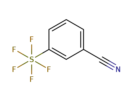 Molecular Structure of 401892-82-8 (3-(PENTAFLUOROSULFANYL)BENZONITRILE)