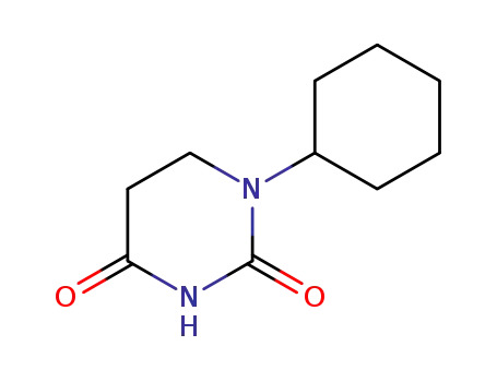 Molecular Structure of 712-42-5 (1-cyclohexyldihydropyrimidine-2,4(1H,3H)-dione)